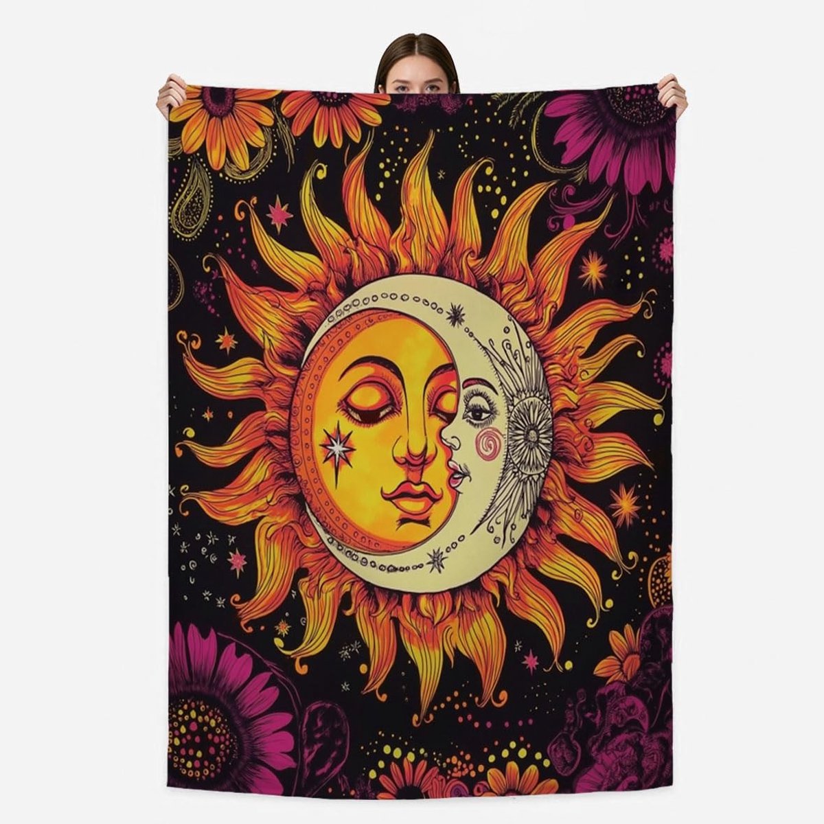 Dailygoods- Pluizige Deken 150x130 cm - Zachte Deken - Warme Deken - Machinewasbaar - Geschikt voor Bed/Kantoor - Duurzame Stof - Fleece Deken