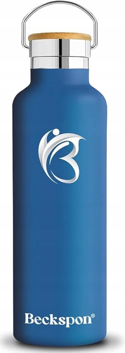 RVS Thermosfles Blauw 600ml - Dubbelwandig, Houdt Drankjes Warm/Koud