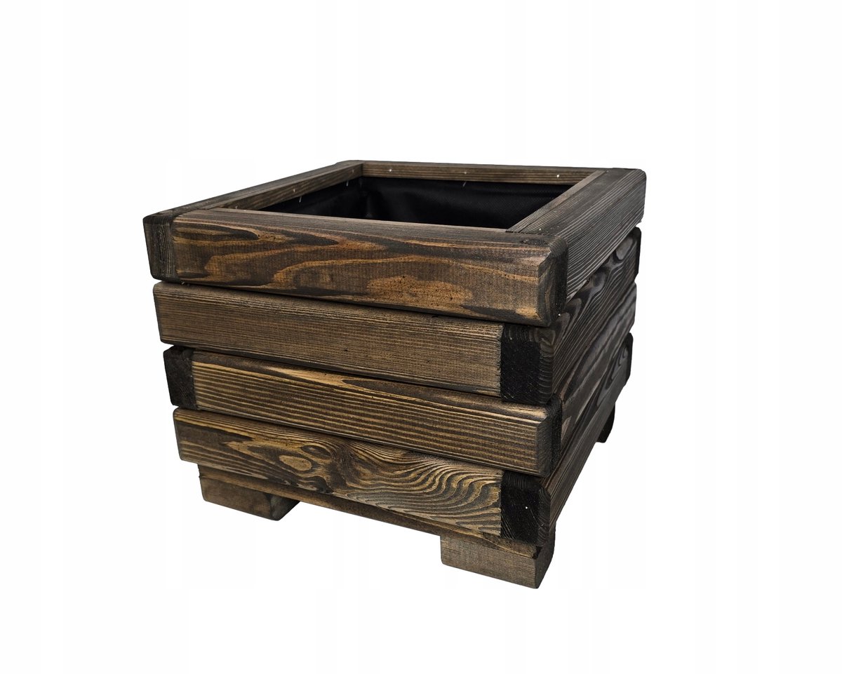 Houten Plantenbak Palisander 30x30x25cm - Tuin & Terras