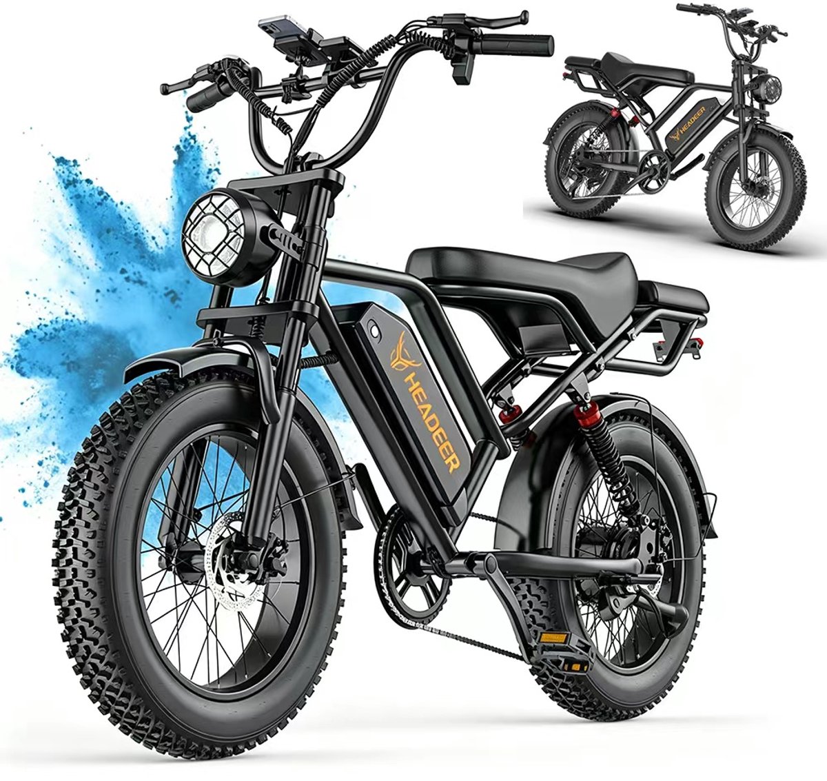 20" Adult Elektrische Fatbike BK20 Dubbele Ophanging Elektrische Scooter, Stabiel & Vloeg Rijden – foto 4