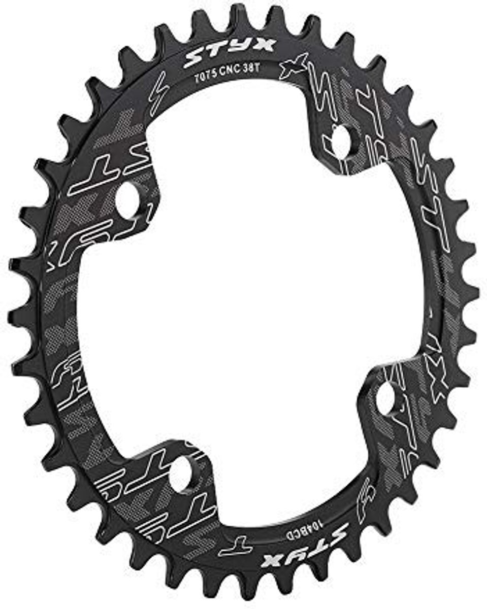 Dailygoods- Kettingblad Aluminium Legering 32/34/36/38T - Narrow Wide - 104 BCD - BMX/MTB - Lichtgewicht - Eenvoudige Installatie - Fiets Kettingblad