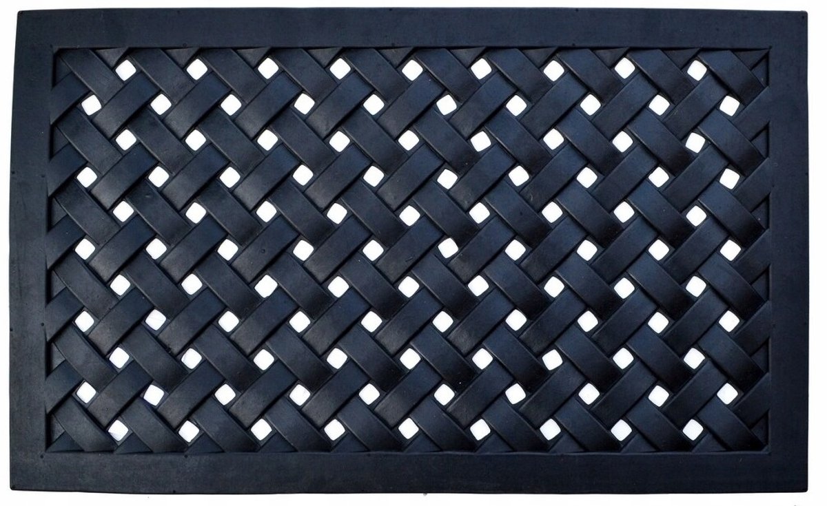 Vigo rubberen deurmat 40x60 cm - antislip en weerbestendig