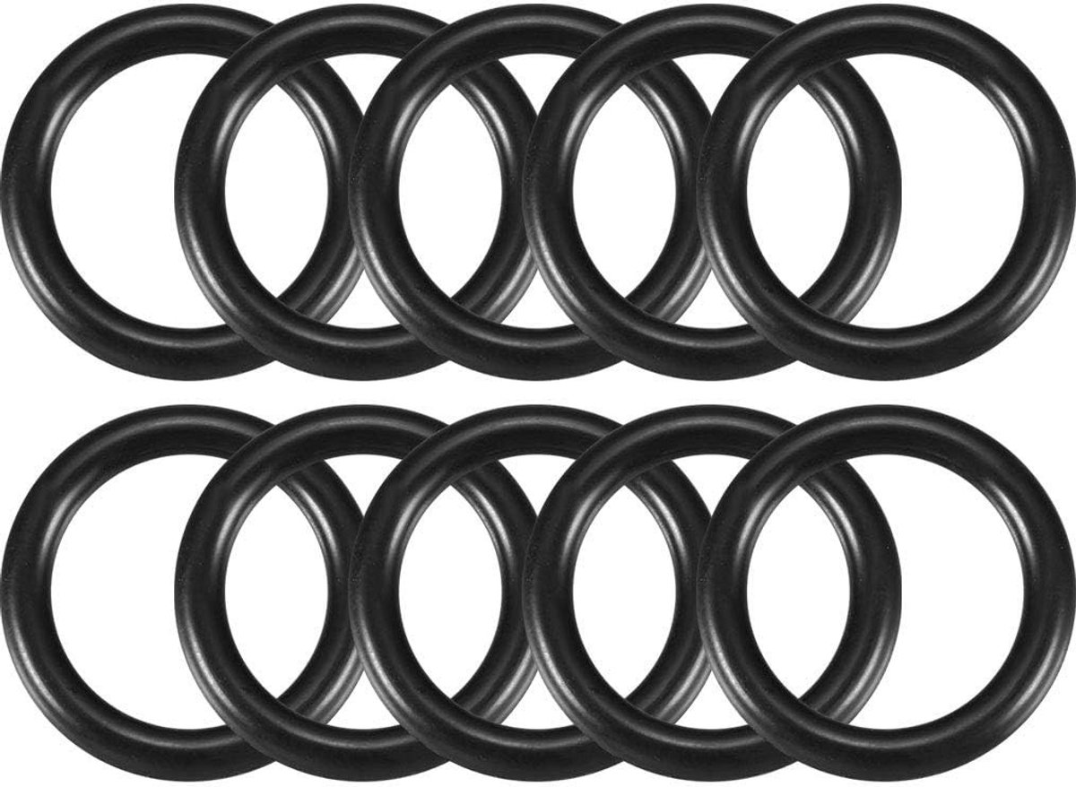 Dailygoods- O-ringen 10 Stuks - Nitrilrubber - 22 mm Buitendiameter - 16 mm Binnendiameter - 3 mm Breed - Afdichtingsset - Afdichtringen