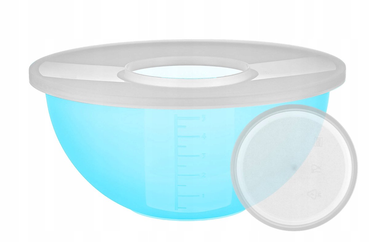 Grote Keukenkom 30cm met Deksel - Mixen, Serveren, Magnetron & Vaatwasserbestendig