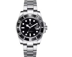 Automatisch Duikhorloge - Mechanisch Horloge - 100 Meter Waterdicht - 40mm Kastdiameter - sea-dweller submariner stijl - saffierglas