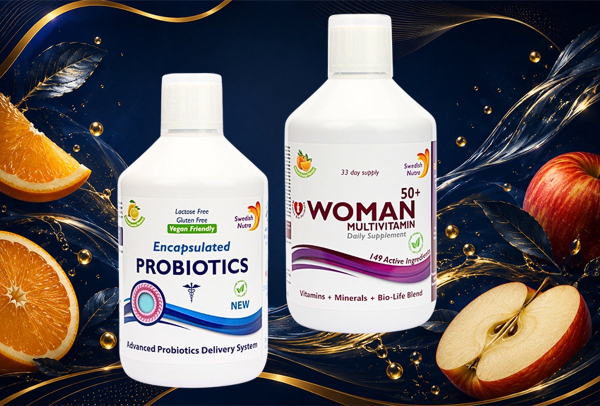 Biotics & Woman 50+ multivitamine, Al deze ingrediënten en nutriënten zorgen voor een verbetering van energie en uithoudingsvermogen. Deze blend valt onder de Multivitaminen en is nog eens gemixt met ijzer, amino