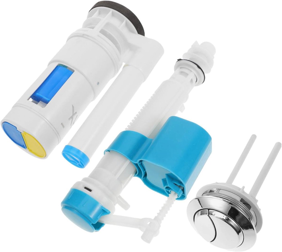 Toilet Spoelklep Set - Reparatieset Tankonderdelen - Toilet Onderhoud - Waterbesparend Dubbele Spoeling - 24 x 13 x 9 cm