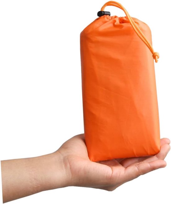 Nood Slaapzak - Bivakzak Overlevingsdeken - Buiten Activiteiten - Houdt Warmte Vast - 153x213cm - Oranje — afbeelding 5