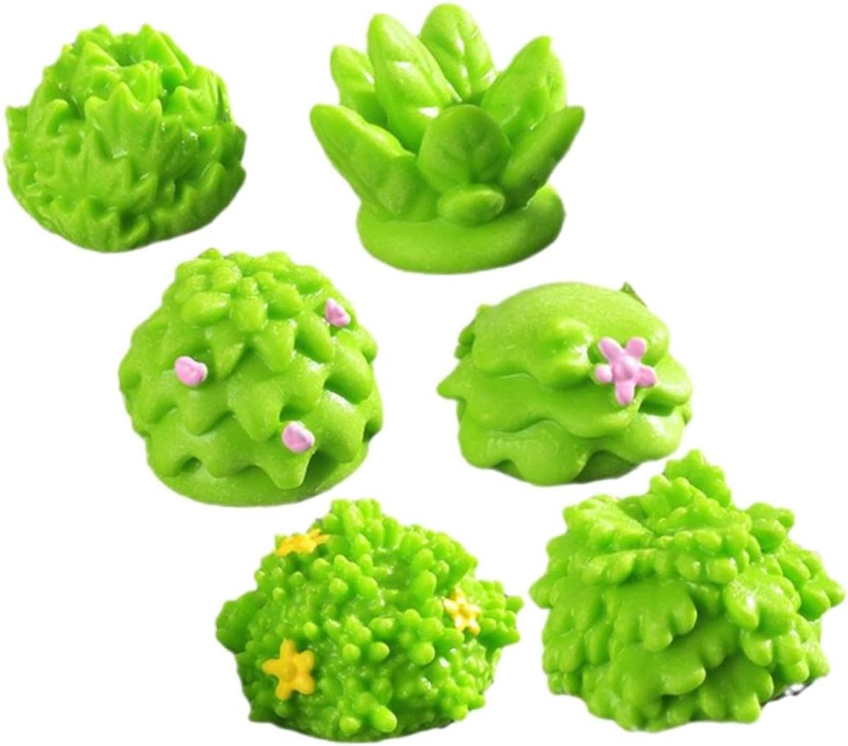 Mini Gras Decoratie - Miniatuur Plantjes - Miniatuur Tuin - Realistische Vormen - 2.2 cm - Groen