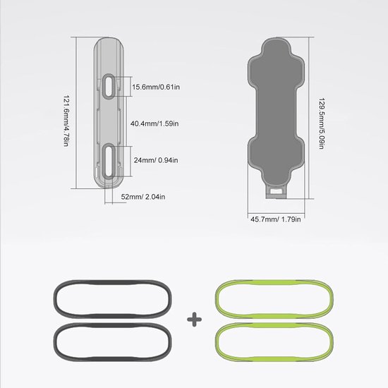 Fiets flessenhouder - Bidon houder - Hydratatie tijdens rit - Magnetische sluiting - 15 x 6 x 2 cm - Zwart — afbeelding 5