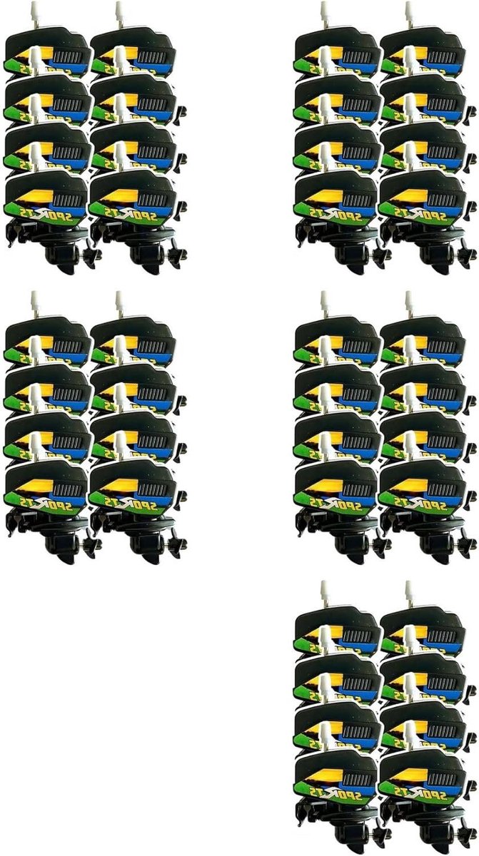 Koffie Roerder - Drank Mixer - Drankjes Mengen - Opwindbaar Bootmotor Ontwerp - 40 Stuks - Zwart