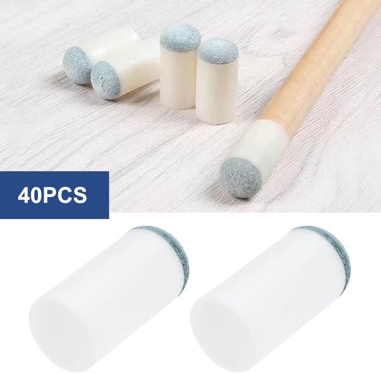 Dailygoods- Pool Cue Tips 40 Stuks - Vervangende Hoofd 13 mm - Kunststof/Rundleer - Draagbaar - Eenvoudig te Installeren - Duurzaam - Biljartkeu Tips van Dailygoods — afbeelding 5