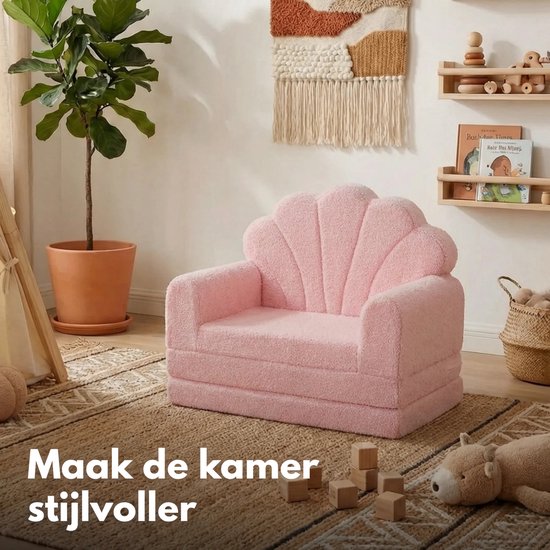 Homeblend Kinderstoel - Uitklapbaar - Roze - Wasbare Hoes — afbeelding 5