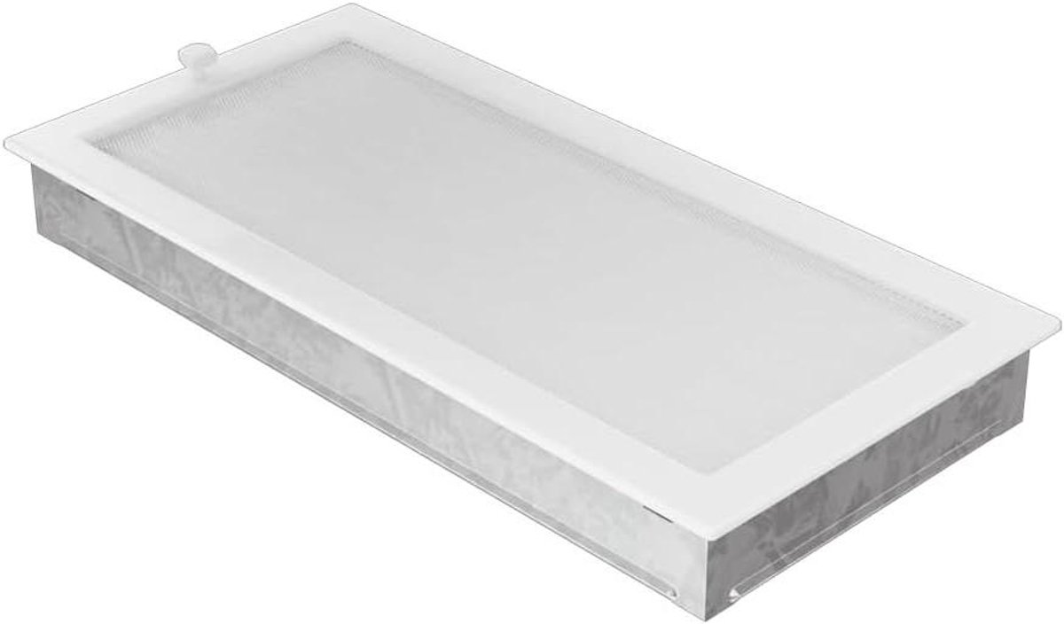 Warmeluchtrooster - Ventilatierooster - Haard ventilatie - Verstelbare lamellen - Verschillende maten - Wit of zwart