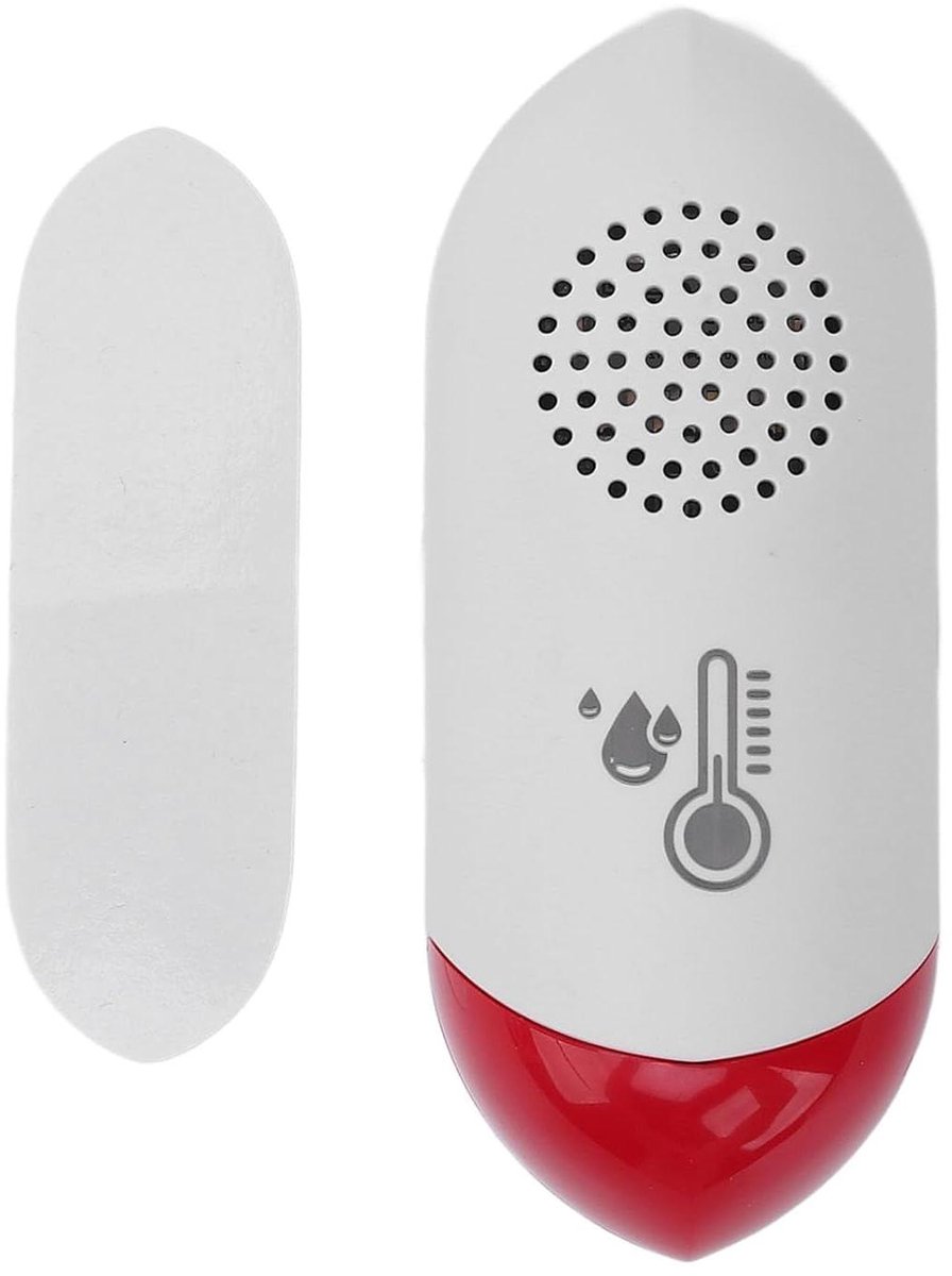 Slimme Binnenthermometer - Vochtigheidsmeter Sensor - Klimaat Bewaken - Geluidslichtwaarschuwing - ±0.3°C Nauwkeurig - Wit