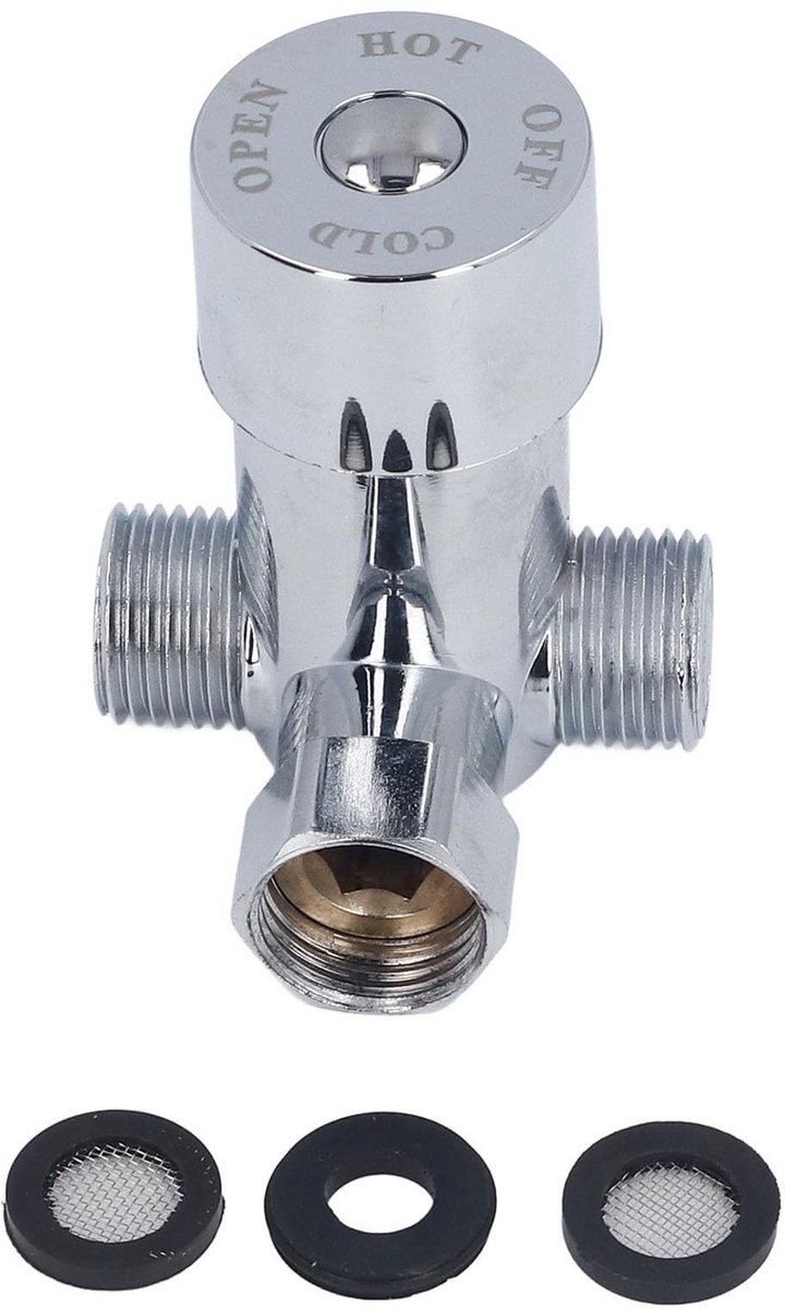 JHUBERS- Mengkraan Thermostatisch - Watermixkraan - Douchekraan - Warm/koud Water - G1/2 Aansluiting - Schokbestendig Ontwerp - Thermostatische Kraan