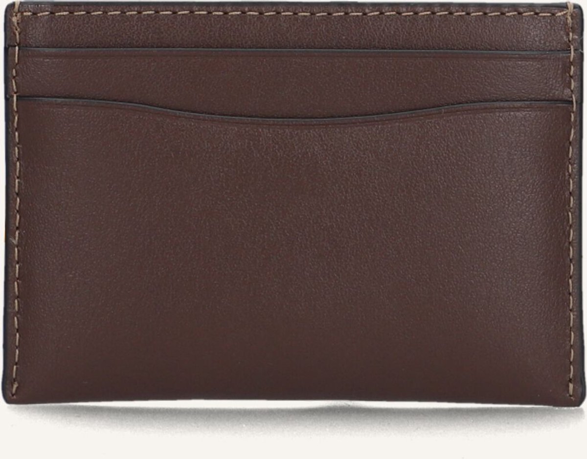Coach Essential Card Case Portemonnees Dames - Bruin - Maat ONESIZE