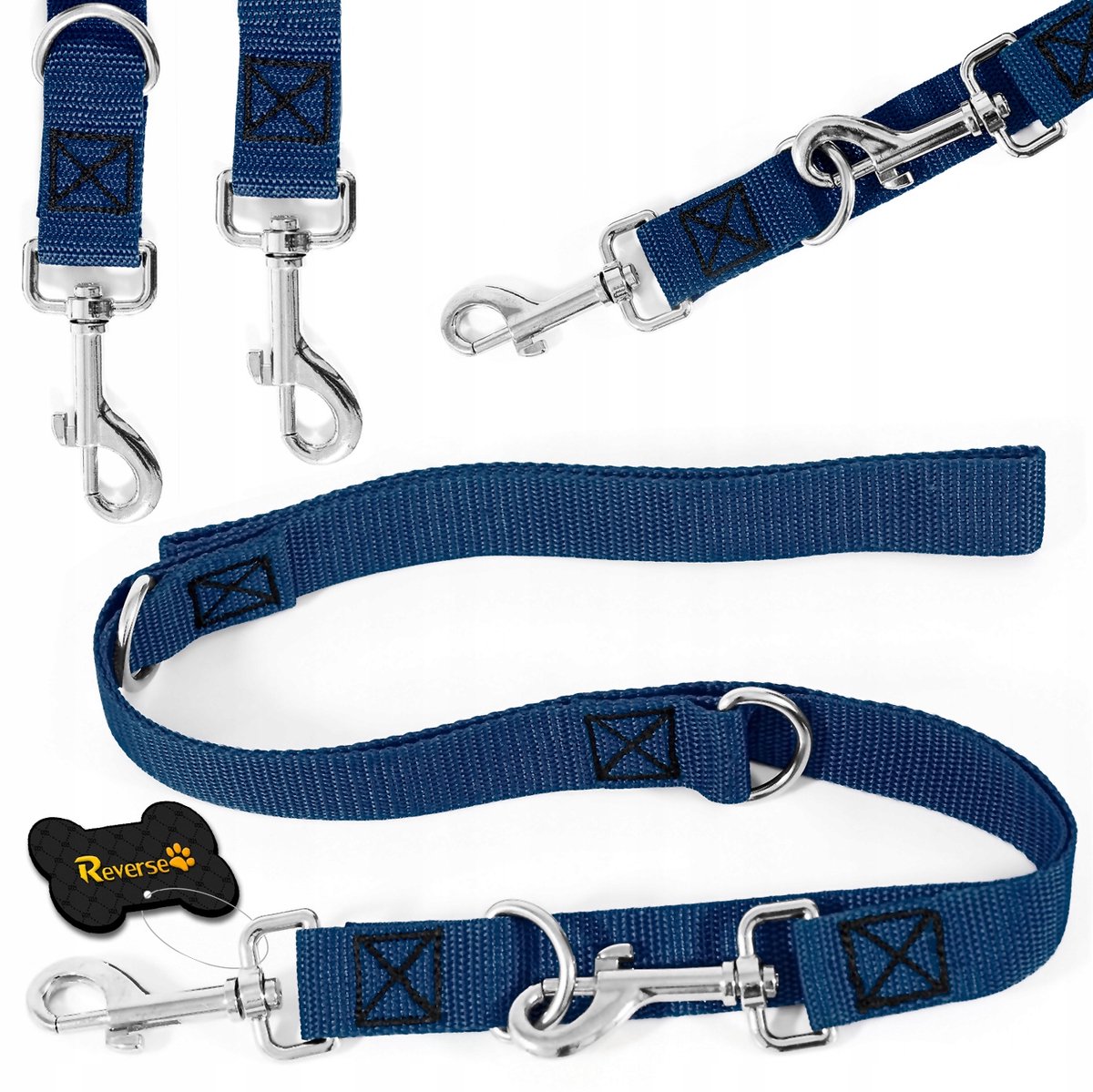 Verstelbare Hondenlijn 2m - Sterke Parcoursband, 25mm Breed