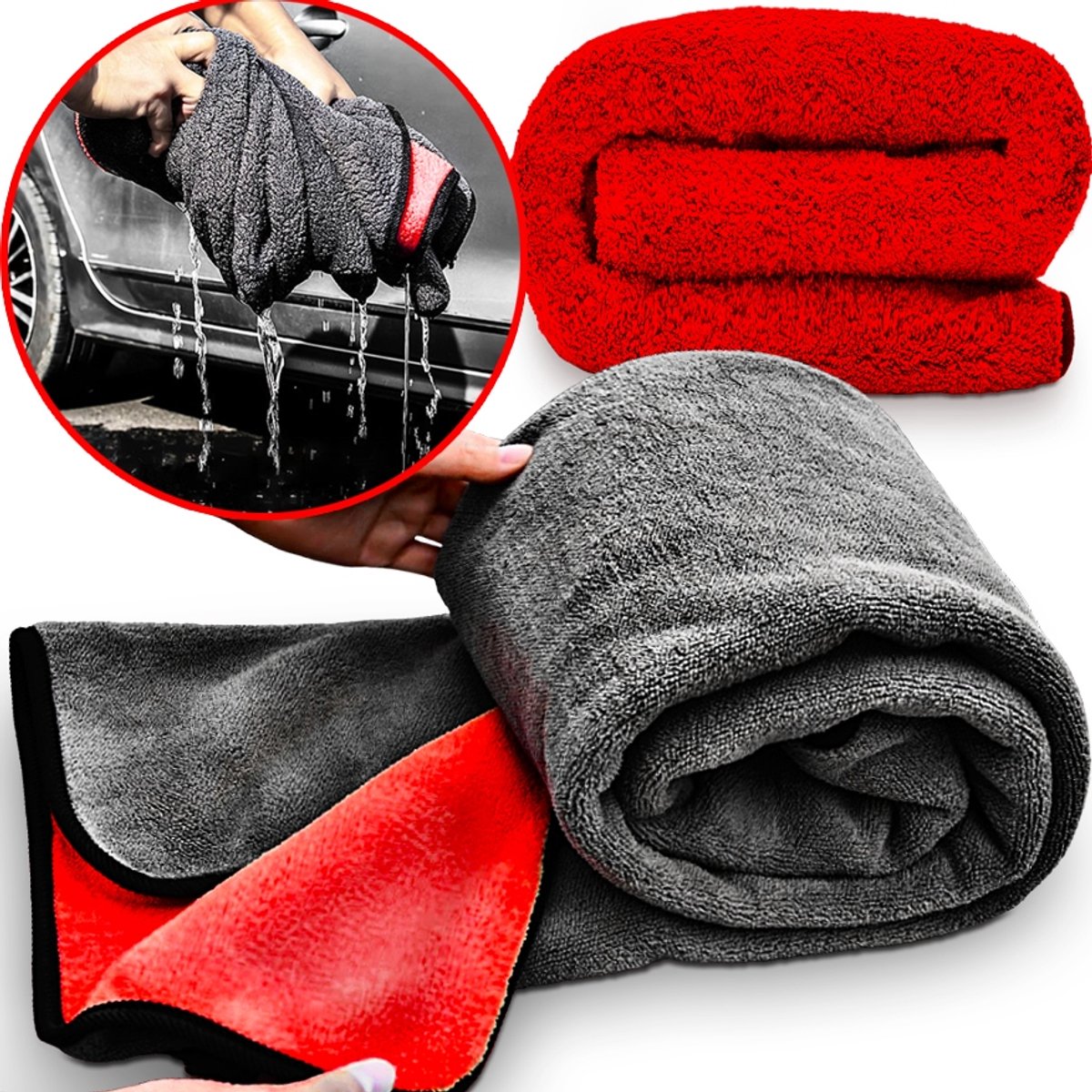Microvezeldoek Auto 90x60cm - Super Absorberend en Sneldrogend