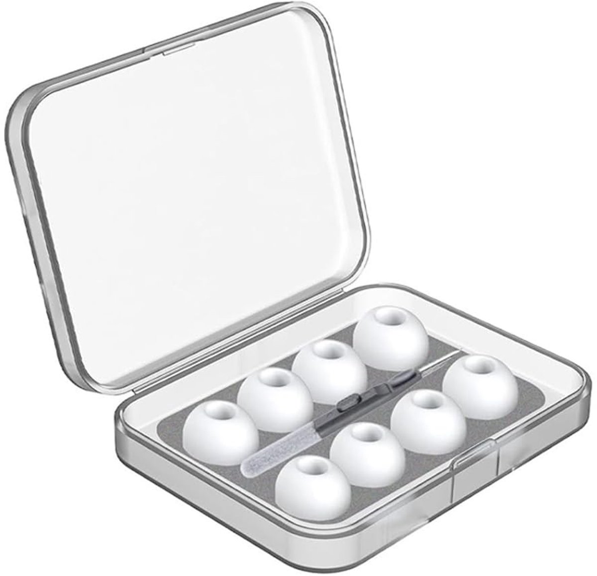 Dailygoods - Vervangende Oordopjes - Geluidsreductie - Siliconen - Blauw - AirPods Pro - 9 Stuks Inclusief Opbergdoos - Uniseks Volwassenen