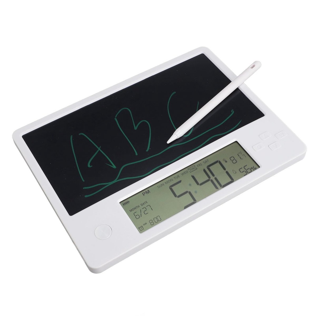 Dailygoods - Digitale Kalender - Elektronische Planner - Oplaadbaar LCD-schrijfbord - 220x167mm - Handig voor Gezinsschema's - Geschikt voor Kantoor