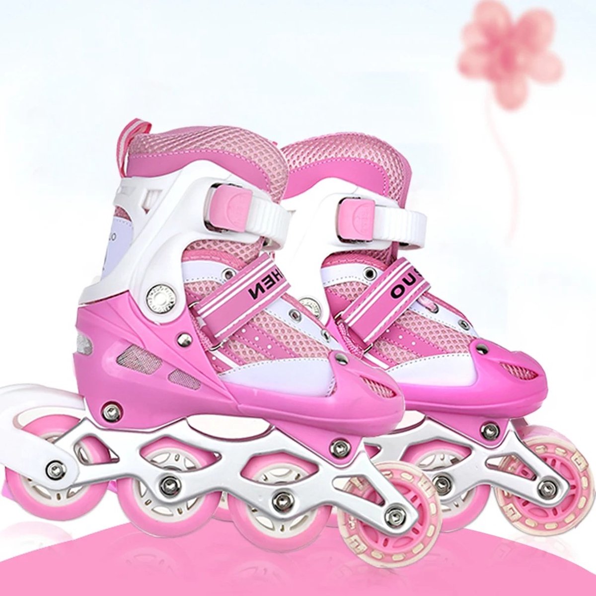 Dailygoods Inline skates 2 in 1, verstelbare inline skates Inline rolschaatsen Jongens Meisjes Beginners Dames Heren