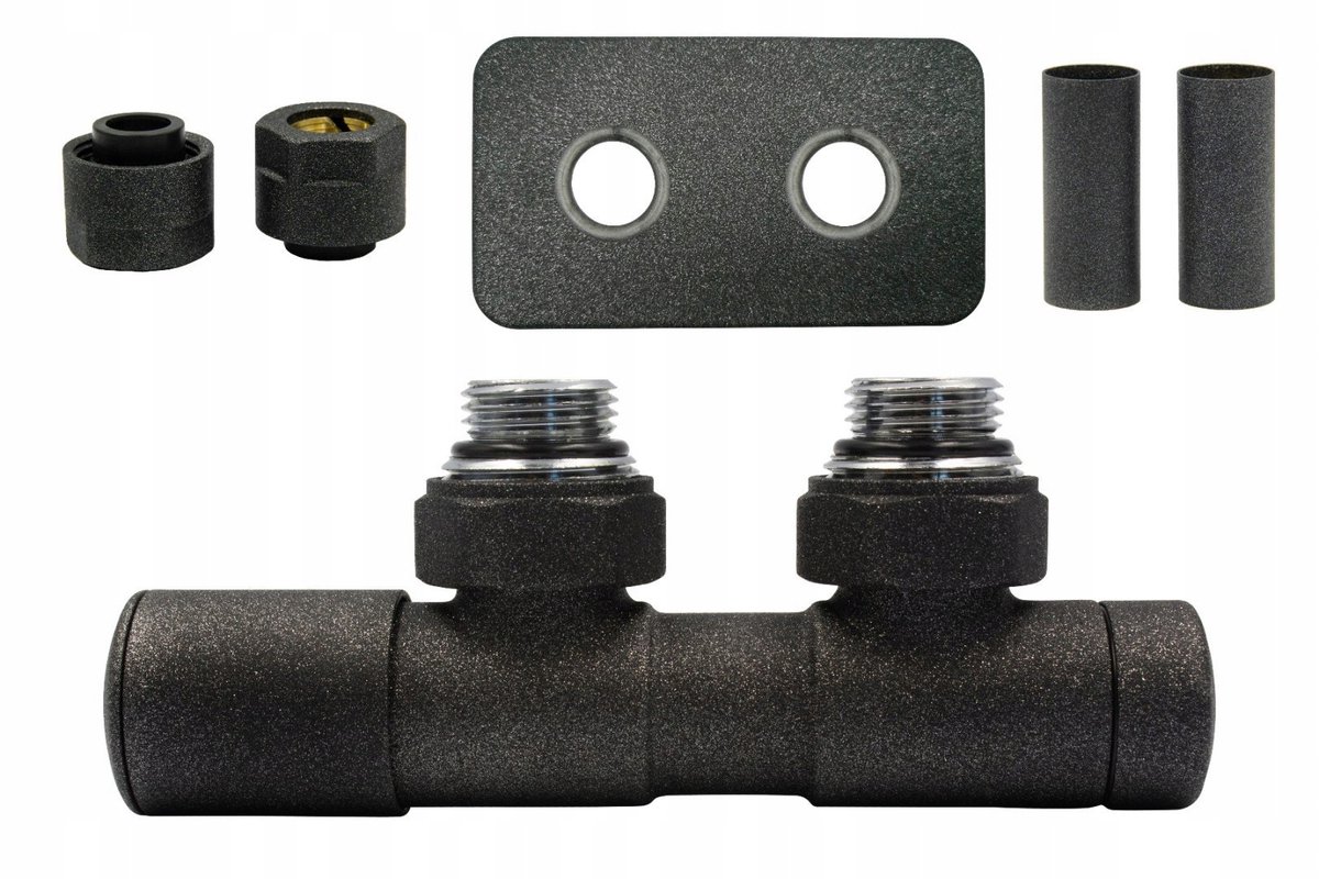 Vario-Term TWINS Regelklep 50mm Donker Antraciet Links Cu