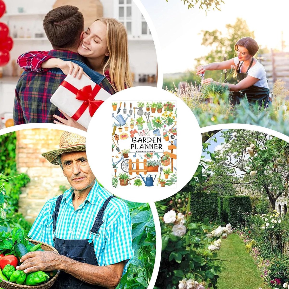 Tuinplanner - Tuinboek Beginners - Tuinieren Plannen - 12 Maanden Volgsysteem - 258x21cm - A — cadeau in Boeken - foto 3