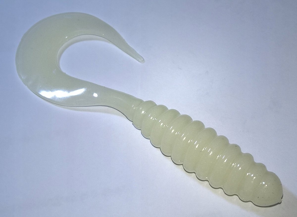 Mann's Twister 10cm Fluorescerend - Lichtgevend in het Donker
