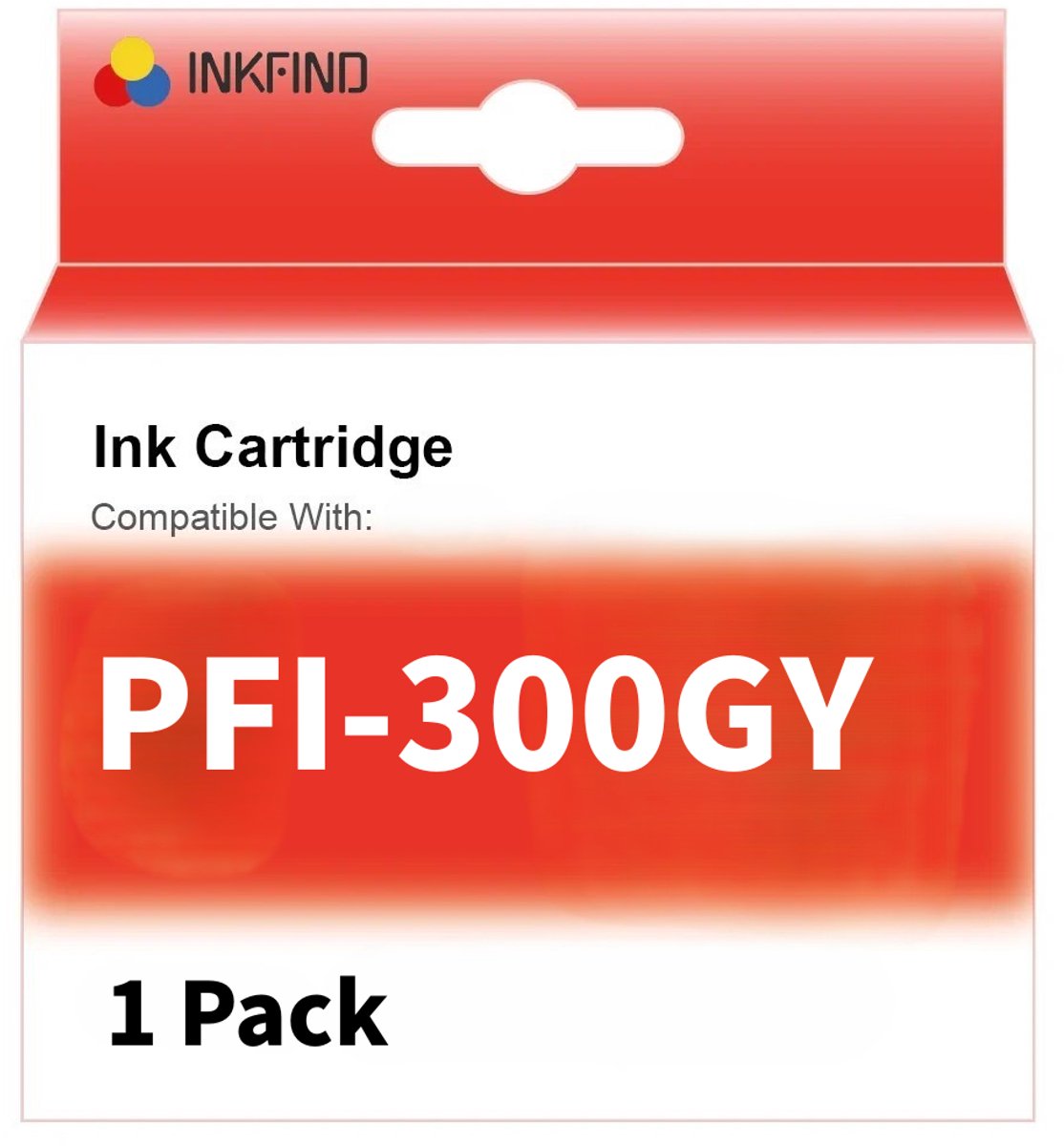 INKFIND PFI-300 grijs Inktcartridge compatibel met Canon PFI-300 - 1-pack grijs*1