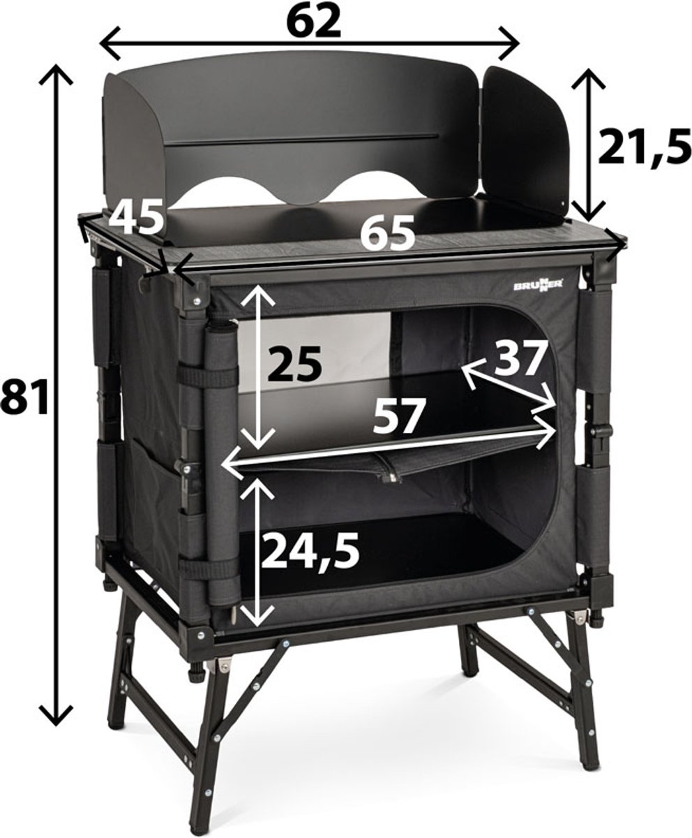 Brunner Elùtop Compack Cube - kampeerkeukenkast