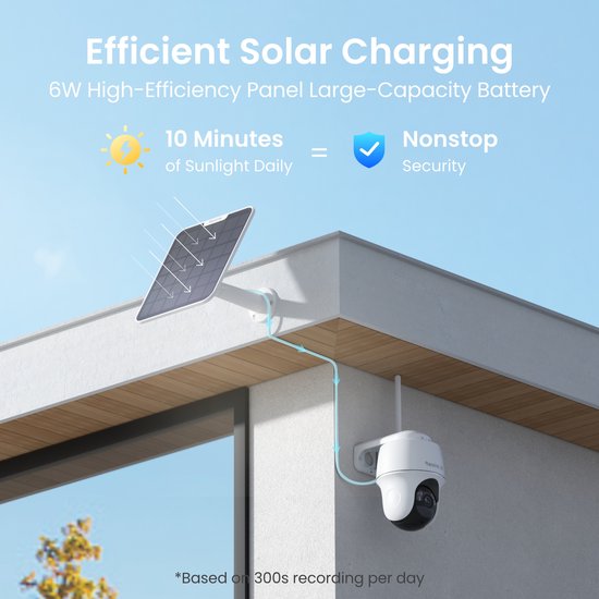 Reolink 4K Batterij WiFi Beveiligingscamera - Kleurnachtzicht - Automatische tracking - Afneembaar zonnepaneel - Dual-band WiFi 6 - Tweerichtingsaudio - Argus Serie B440 met Zonnepaneel 2 + 64GB SD-kaart van Reolink — afbeelding 2