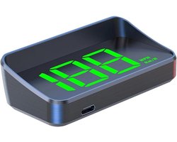 Auto Head-Up Display - HUD Snelheidsmeter - Veilig Rijden - GPS Snelheidsmeting - 10x10x10 cm - Groen