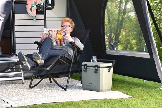 Travellife Festo set van 2 Relaxstoelen - Graphite Black - 110 kg draagvermogen - Inclusief bekerhouder en draagtas van Travellife — afbeelding 5