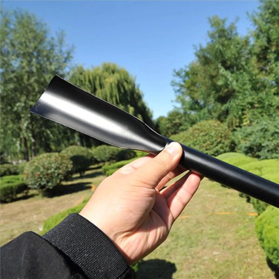 Tuin schep - Bloembol planter - Planten en verplanten - Gekartelde rand - 32 cm lang - Roestvrij staal — afbeelding 2