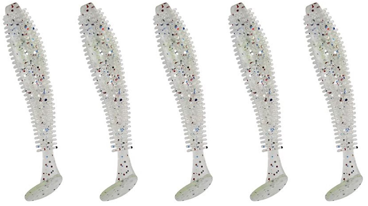 JHUBERS- Swimbait 15 Stuks - Zachte Plastic Vissen - Paddle Staart - Siliconen Aas - Bass/Forel - Hoogwaardige Actie - Vissenaas