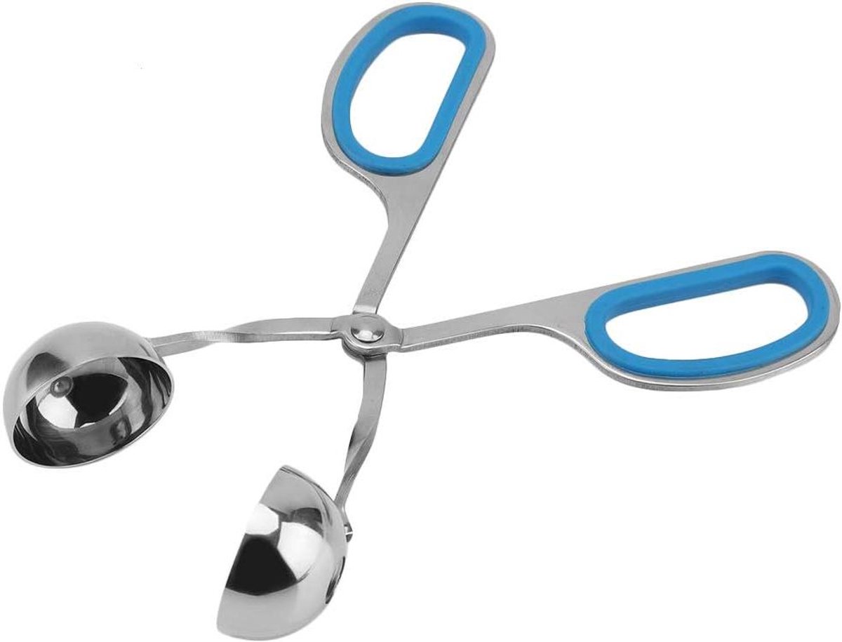 Gehaktballenmaker Clips - Rijstballen Vorm - Eten Bereiden - Ergonomisch Antislip Handvat - 18 cm - Blauw