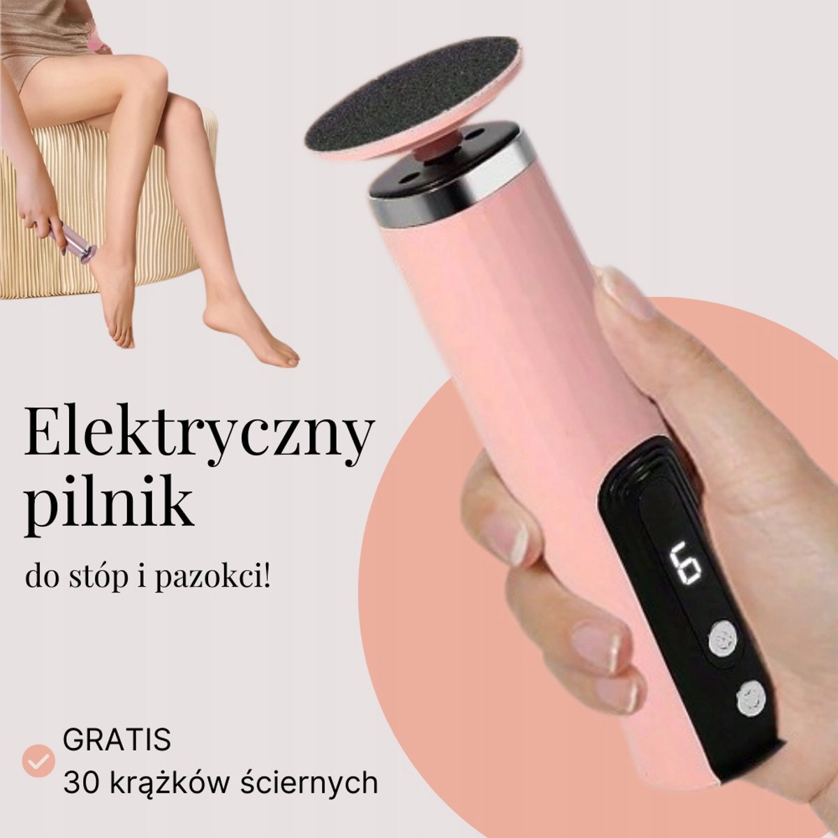 Elektrische Voet- en Nagelvijl Set - Draadloos met Accessoires