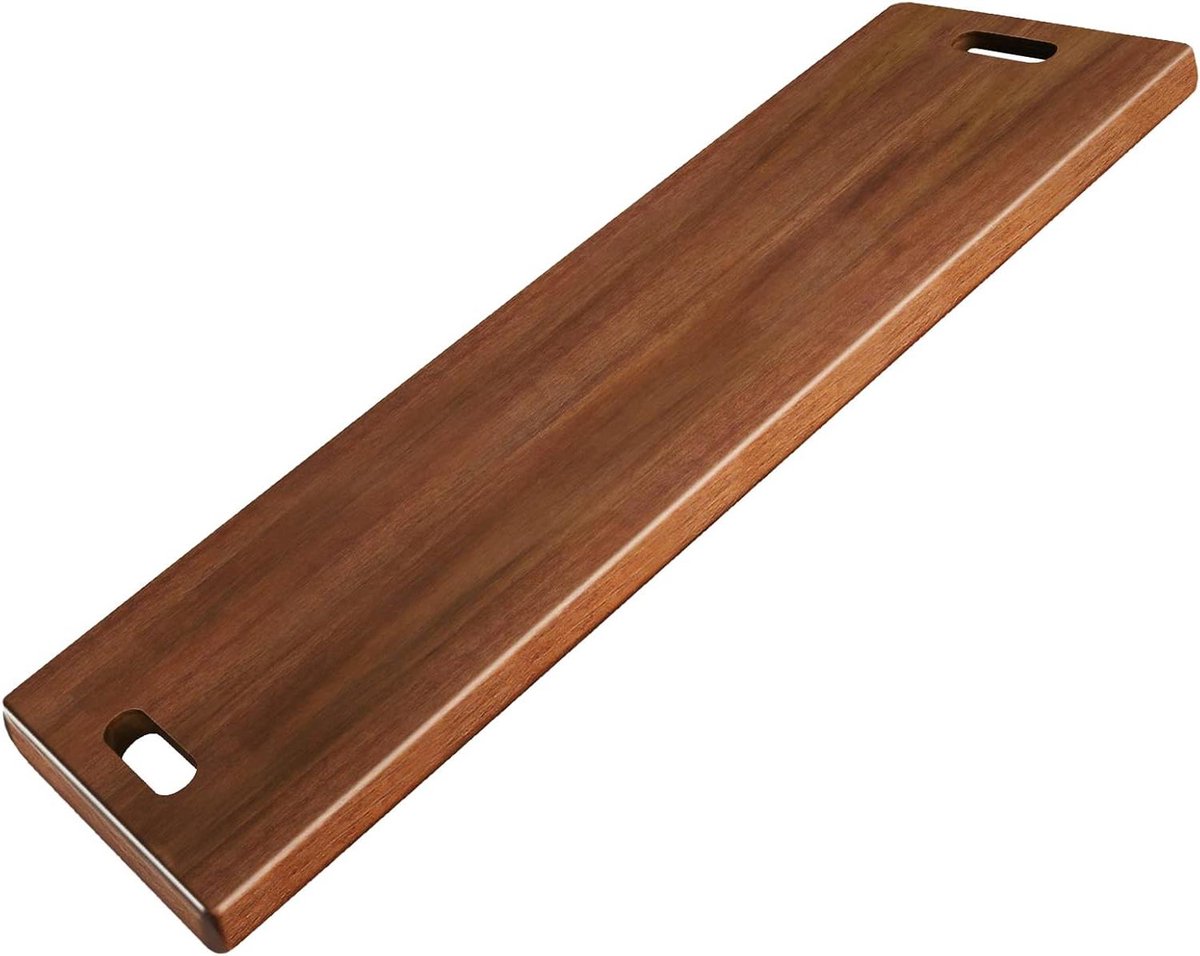 Acacia Houten Planken - Serveerschaal Kaas - Voedsel Presenteren - Met Handvatten - 92.5 cm Lang - Houtkleur