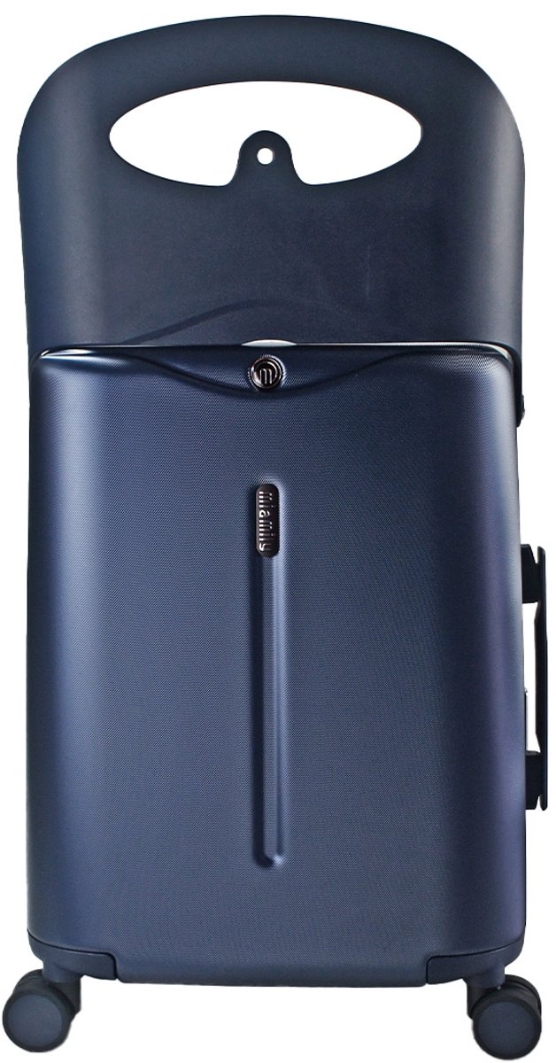 Miamily Carry-On - Handbagage koffer - Ride-on voor kinderen - Met zitje tot 100kg - TSA slot - Navy Blue