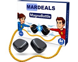 Mardeals MagnaBattle - Magneten spel - Gezelschapsspellen kinderen - Gezelschapsspel voor volwassenen - Magneet spel - Magnetisch schaakspel - Gezelschapsspel - 1 tot 4 spelers - Inclusief opbergzakje