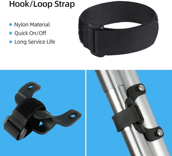 Fietspomp Beugel - Pomp Houder - Fiets Onderhoud - Universele Pasvorm - 77.7 x 56.6 mm - Zwart — afbeelding 5