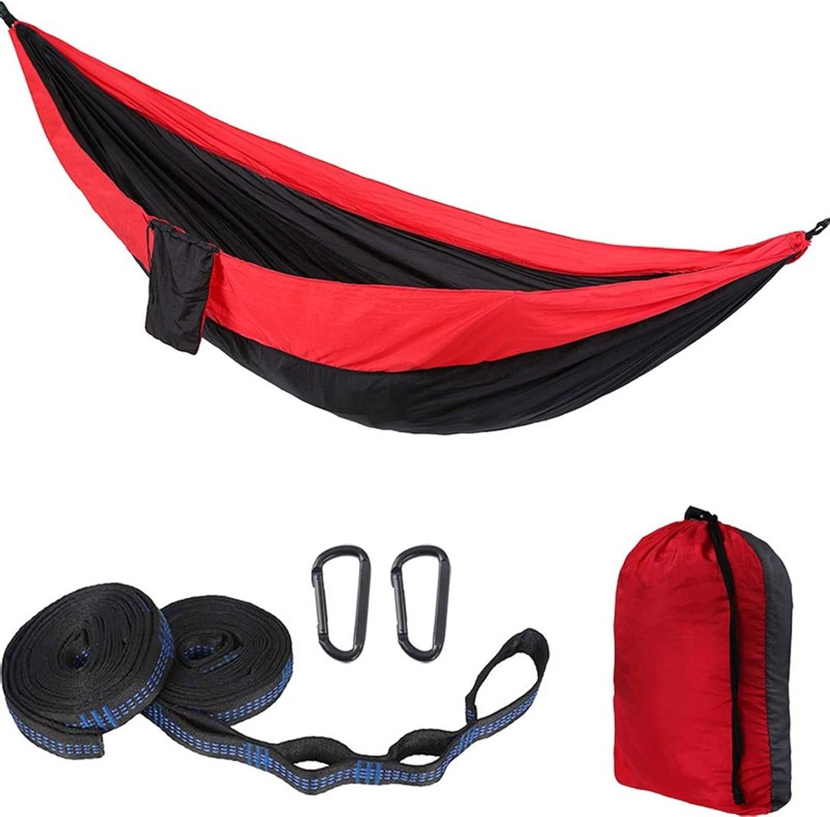 Hangmat Tweepersoons - Buiten Schommel - Ontspannen in de natuur - Lichtgewicht Parachute Nylon - 300x200cm - A10