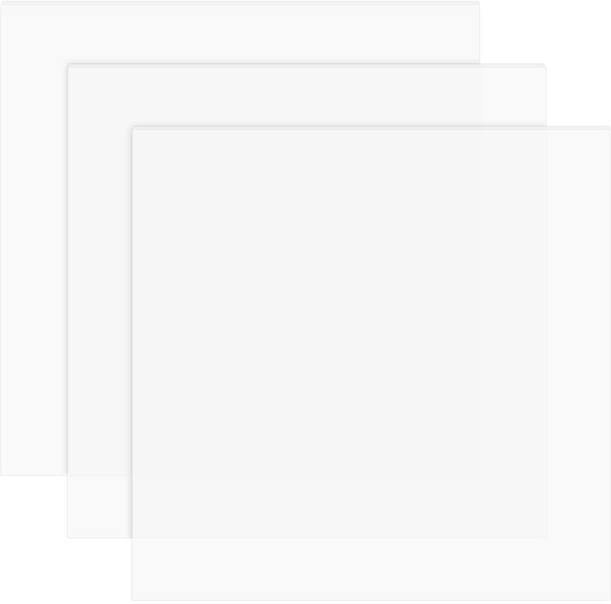 Dailygoods- Siliconen Plaat 200x200mm - 3-delige Set - 1mm Dik - Afdichtingssiliconen - Hoge Thermische Bestendigheid - Flexibel Kwaliteitsmateriaal - Siliconen Mat