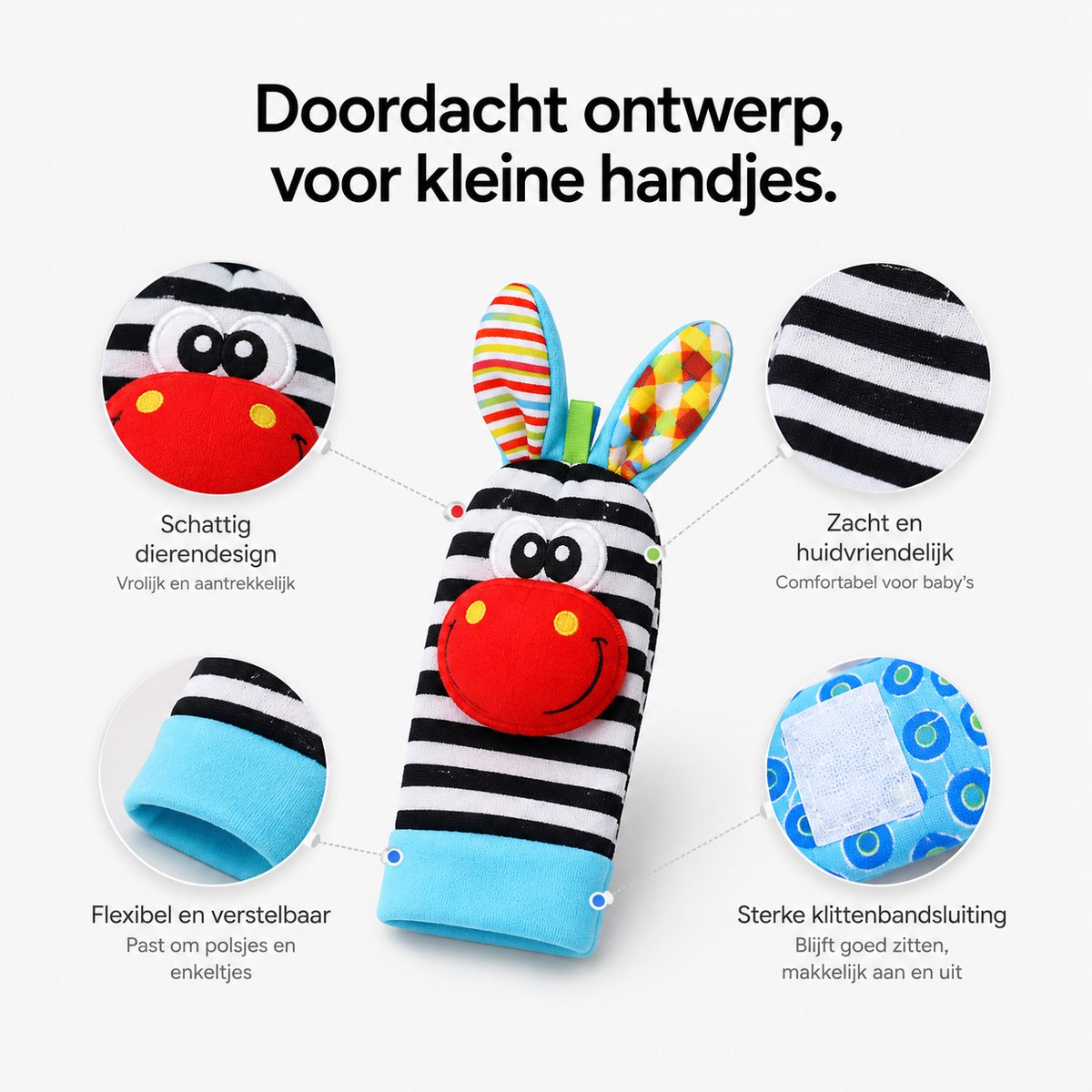 BOTC Babysokken - Beestenbende - Antislip - 0-6 maanden - Babysokjes - Baby Slofjes - Kraamcadeau - Baby Cadeau — afbeelding 6