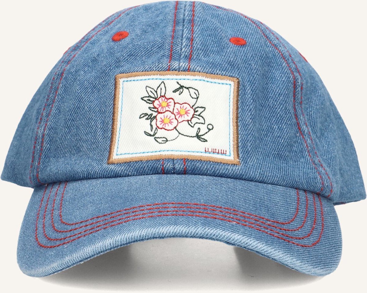 Becksondergaard Denima Stitch Cap Petten Dames - Blauw - Maat ONESIZE