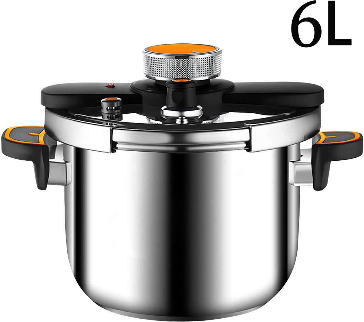 Jently snelkookpan - pressure cooker - drukbegrenst en explosieveilig - roestvrij staal - voor gas- en inductiekookplaten - 4L