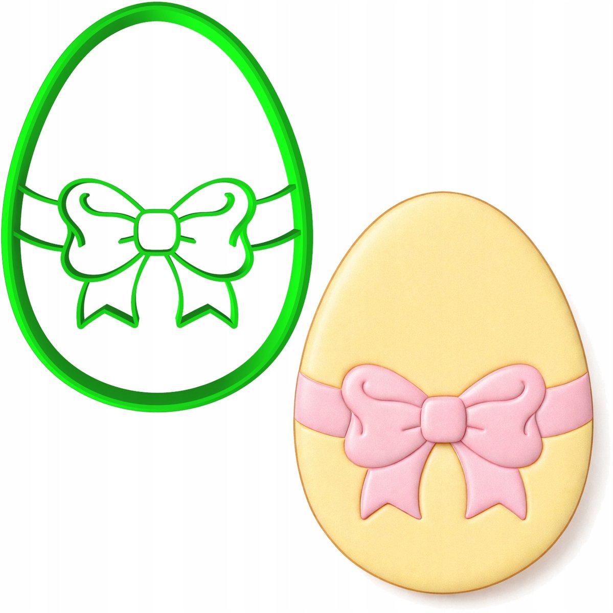 Paasei Koekjesvorm - 8cm - Bakvorm voor Koekjes en Koekjes