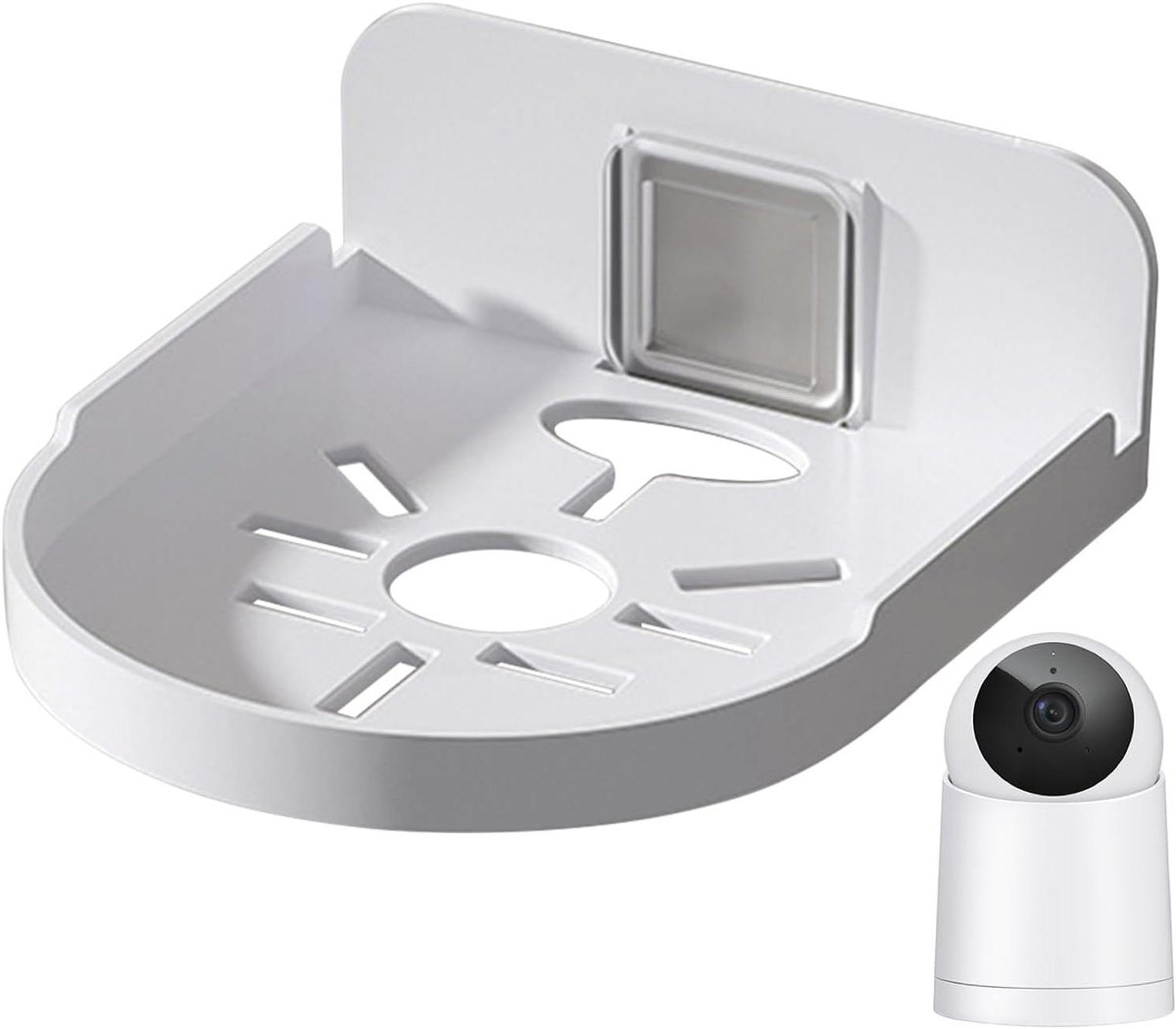 Camera Bevestigingsbeugel - Muurbeugel - Veilige Camera Plaatsing - Zonder Boren Installatie - 38 x 25 x 43 mm - Wit