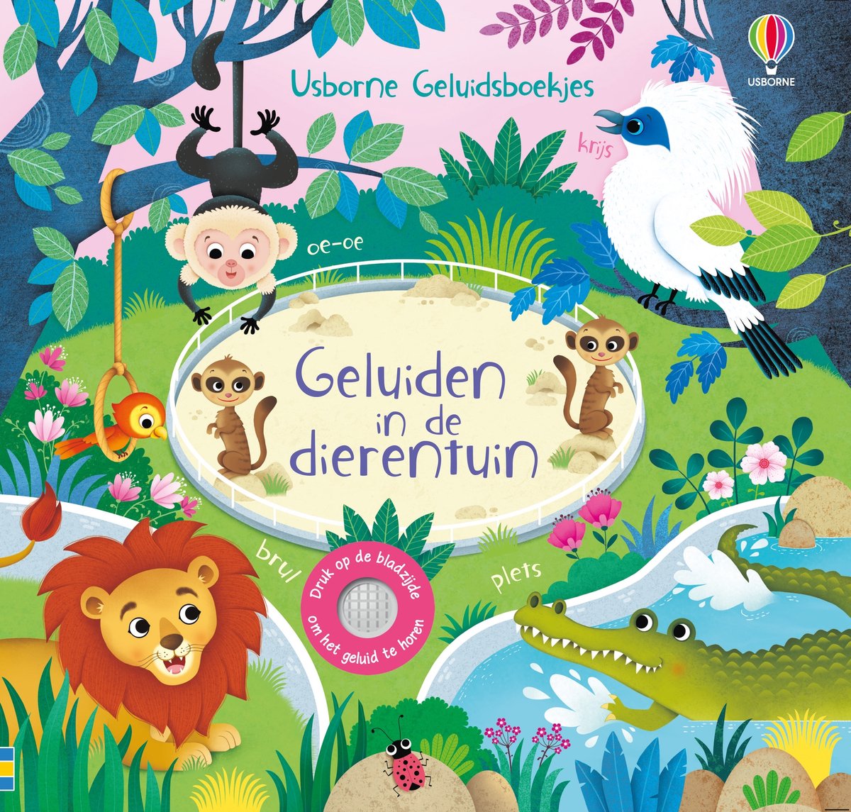 Omslag van Usborne Geluidsboekjes - Geluiden in de dierentuin